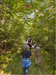 people hiking the Fogg Island Trail