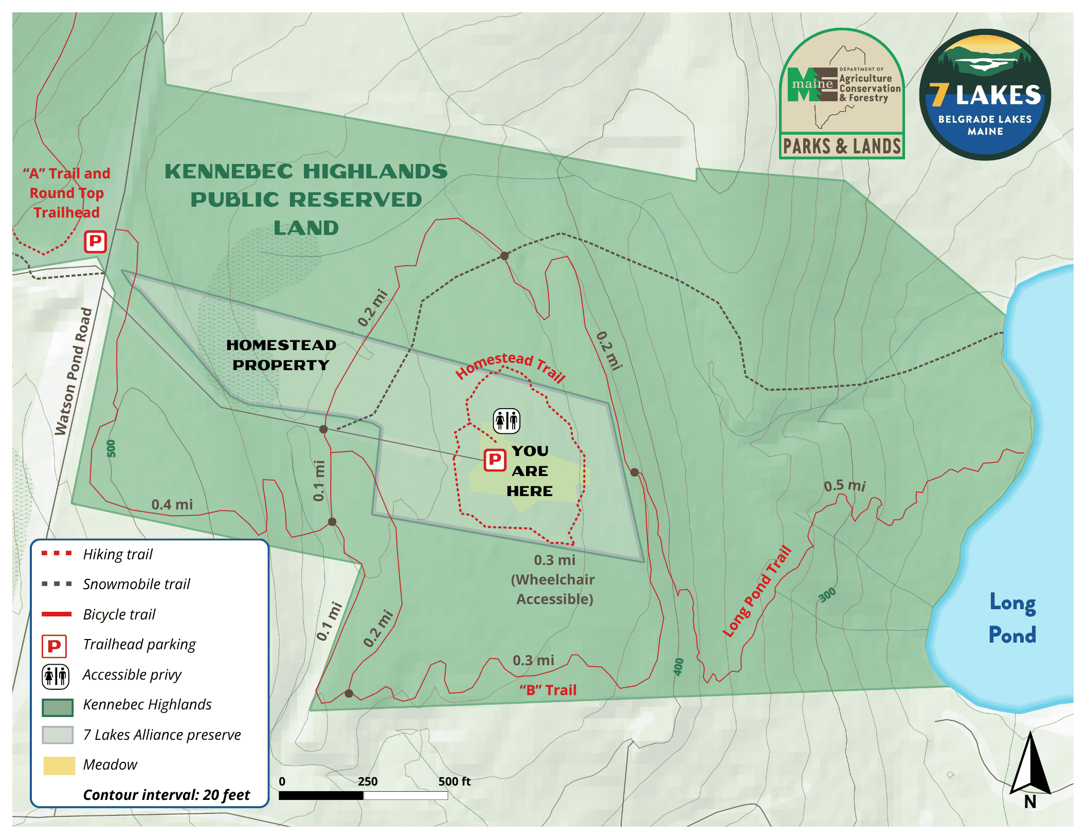 Homestead Property & Trail Map