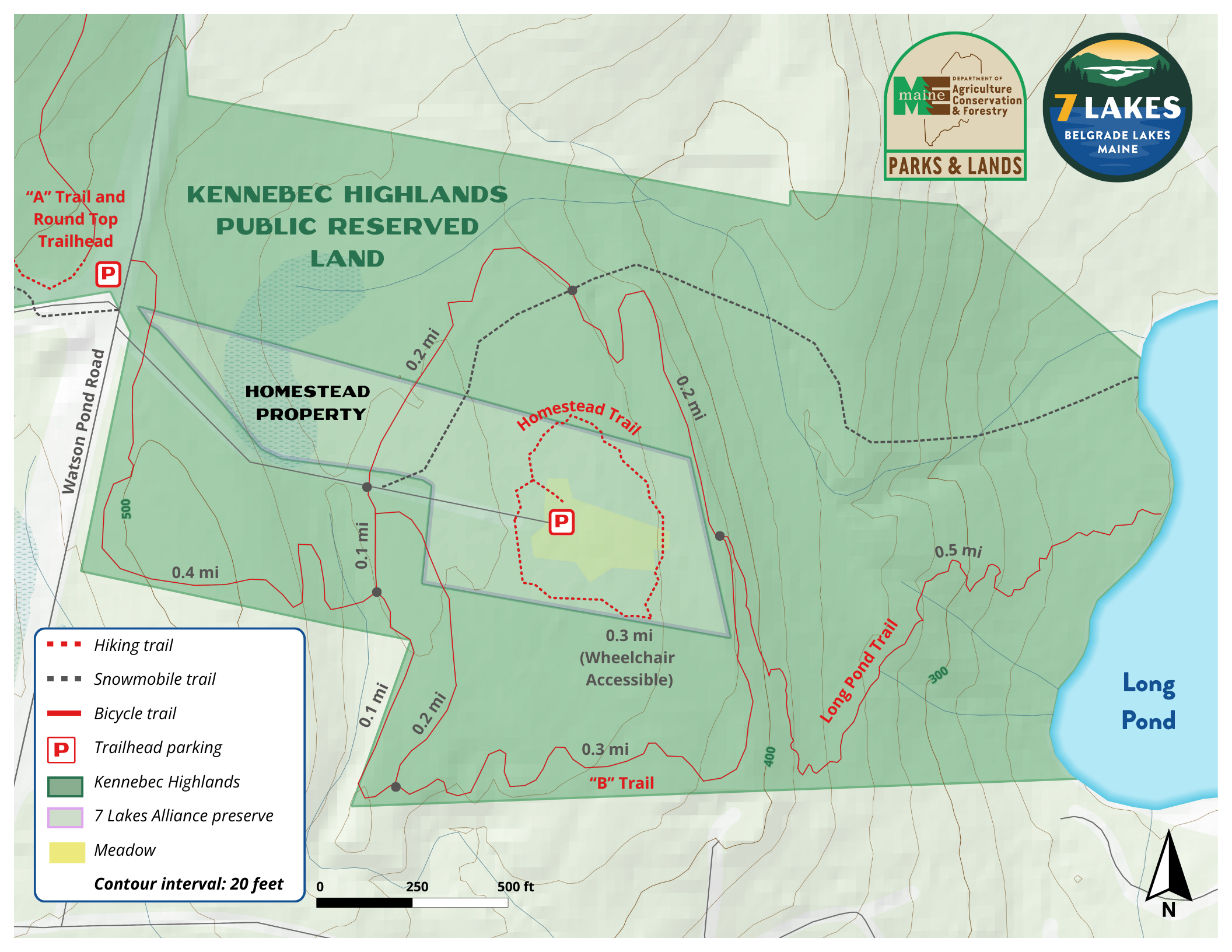 Homestead Property & Trail Map